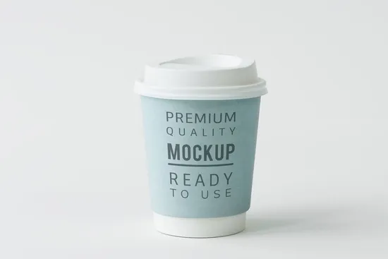 8oz 12oz Single or Double Wall to Go Cafe Coffee Cup for Hot Drink with Lid Cardboard Paper Cup
