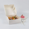 Factory Cheap Custom Printed Logo Size Food Grade Doughnut Snack Takeaway Food Wholesale Disposable Bakery Delivery Packing Macaron Paper Cake Cardboard Box