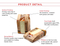 Factory Wholesale Customized Transparent Window Kraft Envelope Paper Pouch Baguette Bread Snack Fried Chicken Chip Food Packaging Bag with Portable Handle