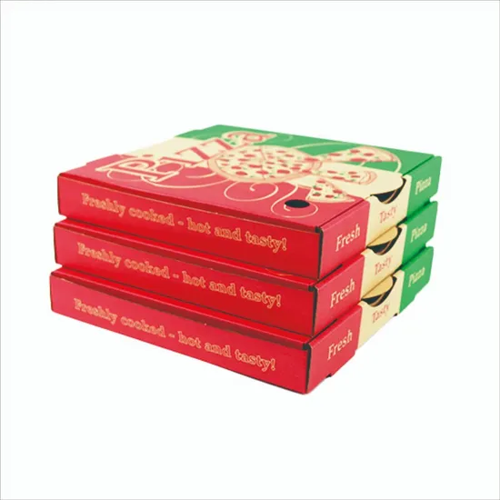 12inch Wholesale Custom with Logo Cardboard Packaging Corrugated Delivery Pizza Box