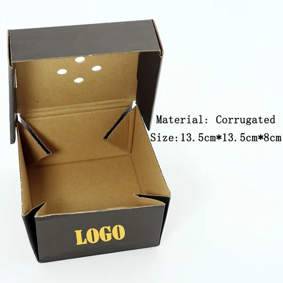 Custom Fast Food Packaging Burger Box Compostable Kraft Corrugate Paper Burger Hamburger Box