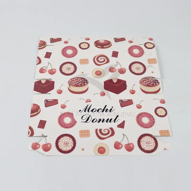 Factory Cheap Wholesale Custom Printed Logo Size Food Grade Luxury Disposable Bakery Packaging Macaron Cake Doughnut Kraft Cardboard Box