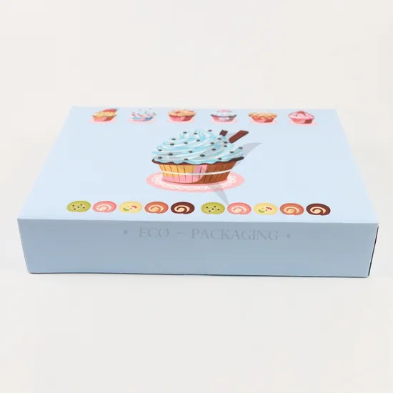 Factory Wholesale Cheap Personalized Luxury Customized Printed Logo Size Food Grade Disposable Packaging Macaron Cake Doughnut Sweet Cardboard Box