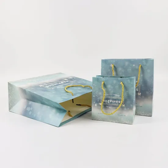 Wholesale Custom Print Luxury Personalized Degradable Recyclable Shopping Gift Fruit Food Electronic Product Packaging Kraft Cardboard Paper Bag with Handle