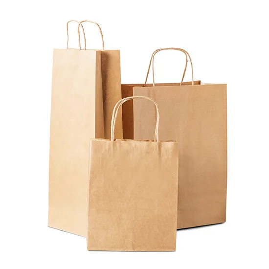 Wholesale Custom Printing Personalized Degradable Recyclable Shopping Gift Fruit Food Electronic Product Packaging Kraft White Card Paper Bag with Portable Hand