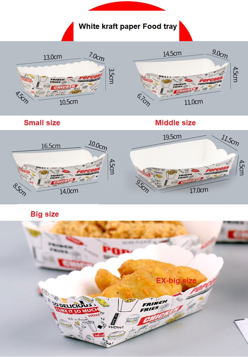 Factory Custom Food Grade Disposable Paper Cone Shape French Fries Chips Fried Chicken American Potato Stick Snacks Egg Waffle Fast Food Packaging Paper Chip Cup