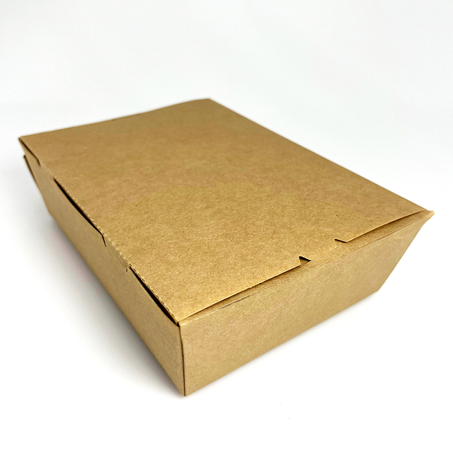 Factory Wholesale Customized Food Grade Takeaway Sushi Fried Chicken Chips Burger Container Disposable Cardboard Lunch Meal Fast Paper Food Box with Transparent Lid