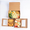 Wholesale Eco Friendly Fried Chicken Sushi Fast Lunch Paper Box Chip Box Packing Box for Food with Window Fast Food Container