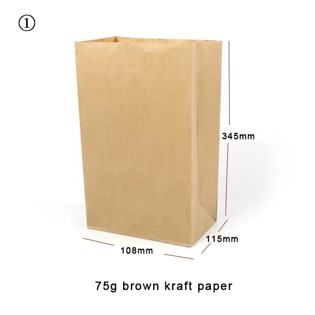 Custom Printed Biodegradable Gift Shopping Bags with Handle, Packaging Brown Kraft Paper Bag