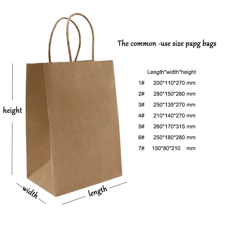 Factory Kraft Paper Gift Bag Custom Shopping Bags Bags for Shopping Custom Logo