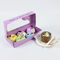 Wholesale Cake Biscuit Cookie Donut Box Packaging with Logo Biodegradable Folding Paper Cardboard Packing with Window