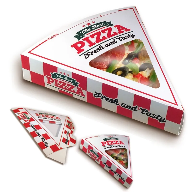 Custom Cheap Pizza Boxes Kraft Paper Pizza Packaging Box Pizza Slice Box Delivery Box