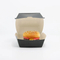 Custom Size Print Durable Food-Safe Paper Burger Packaging Boxes Recyclable Hamburger Container Box