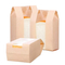 High Quality Oil-Proof Design Printed Wrapping Kraft Paper Custom Baked Toast Bread Bag with Transparent Plastic Window