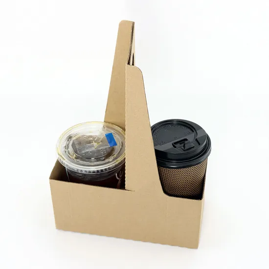 Disposable Thickened Corrugated Cup Carrier Custom Wholesale Cheap Cup Carrier for Sale