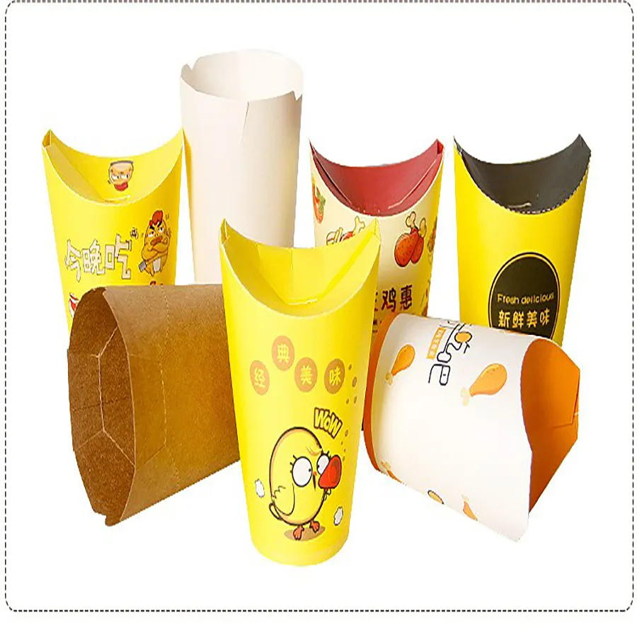 Custom Burger and Chips Paper Packaging Box Burger Fries Paper Box Cheap Burger Box Custom