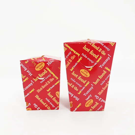 Custom Printed Eco-Friendly Popcorn Box Fried Chicken Packaging Boxes Factory Cheap Custom Shape Recyclable Paper Chip Box