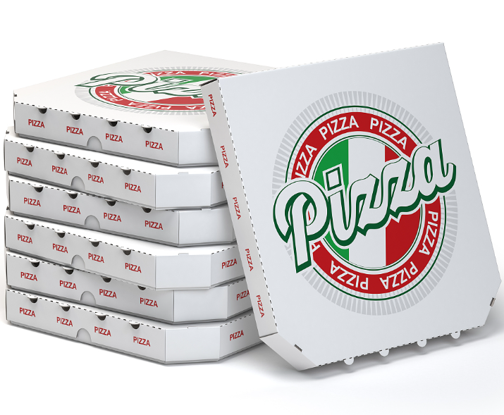 6 8 9 10 14 16 18 Inch Pizza Box Corrugated Paper Pizza Box with Custom Logo Double Wall Takeaway Packaging Box