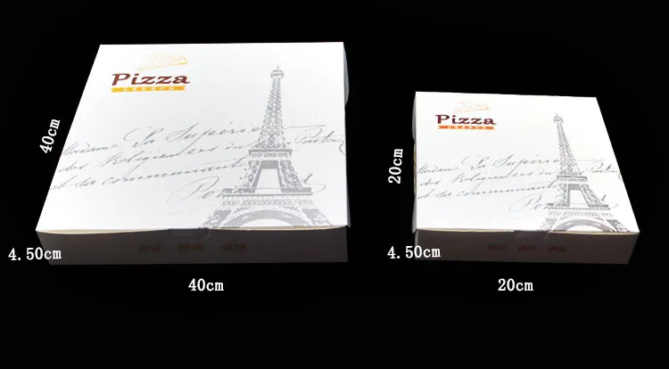 10inch Luxury Custom Design White Card Handle Cake Box with Competitive Price Paper Pizza Box