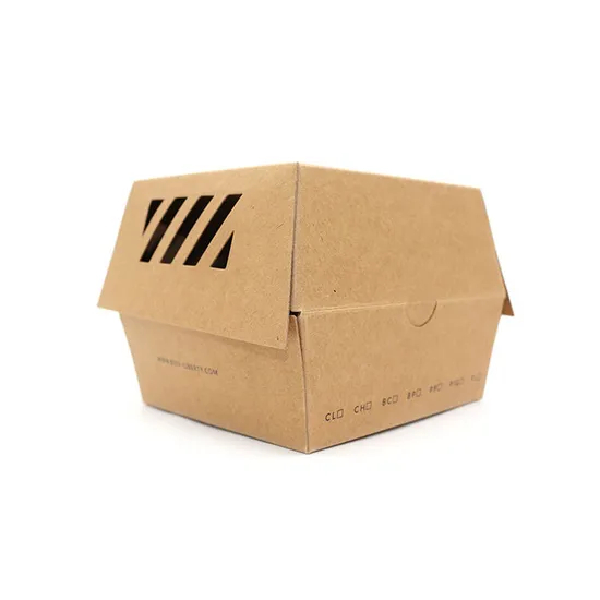 Disposable Fast Food Fried Chicken Beefsteak Wrapping Box Takeout Food Packing Box Burger Box