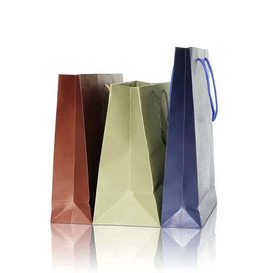 Custom Printed Your Own Logo White Brown Kraft Gift Craft Shopping Paper Bag with Handles