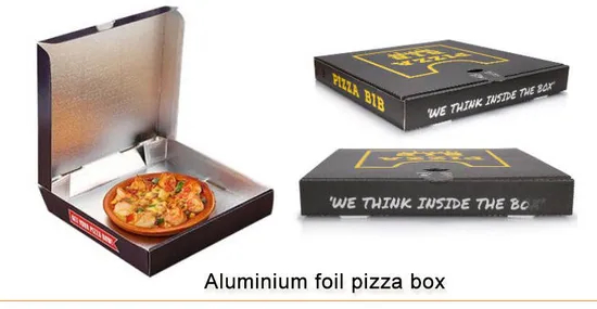 Wholesale Recyclable Kraft Foldable Food Storage Boxes Gold Foil Embossing Pizza Cardboard Paper