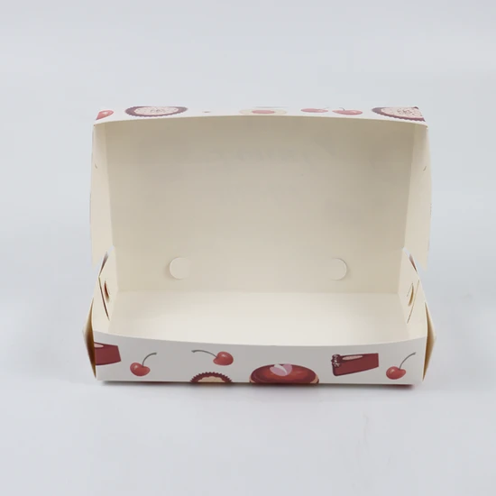 Wholesale Recyclable Paperboard Cheese Cake Packaging Portable with Gold Foil Printing and Stamp for Birthday Cake Boxes