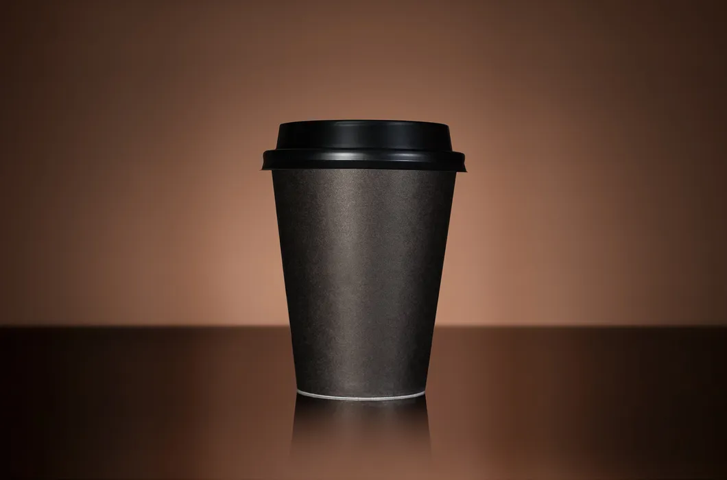 Biodegradable OEM Custom Logo Disposable Hot Coffee Paper Cup with Lid