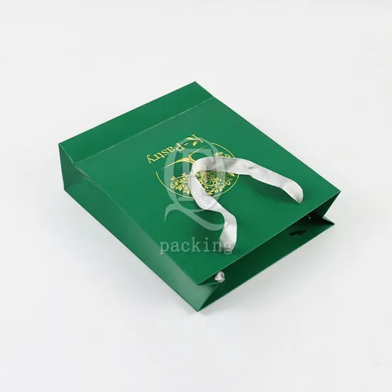 Sustainable Oil-Proof Customized Colorful Paper Shopping Bag for Shoe Packaging