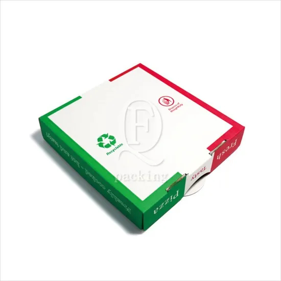 Thick Easy to Operate Customized Color Printing Pizza Box for Family Gathering