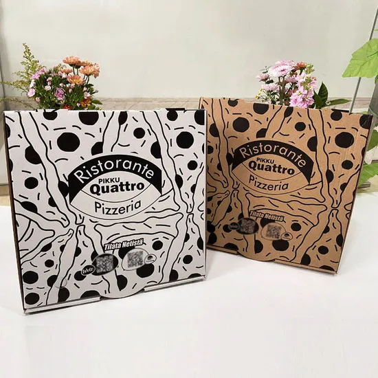 High Quality 2023 Latest Design Paper Pizza Box Wholesale Customized Size and Style Pizza Box