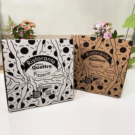 High Quality 2023 Latest Design Paper Pizza Box Wholesale Customized Size and Style Pizza Box