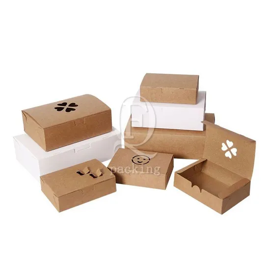 Various Sizes Smooth Surface Customized Snack Paper Box for Barbecue
