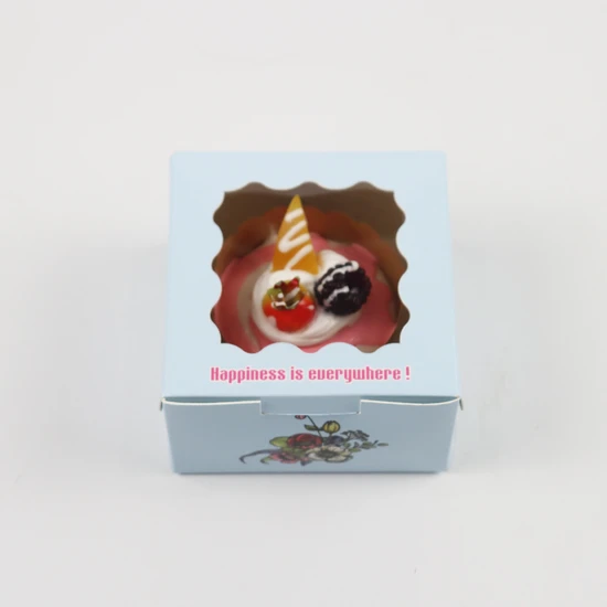 Wholesalelegantsable White Bakery Boxes with Window Pastry Boxes for Donuts Chocolate Strawbyellow Storage Newgshort Sleeve Food