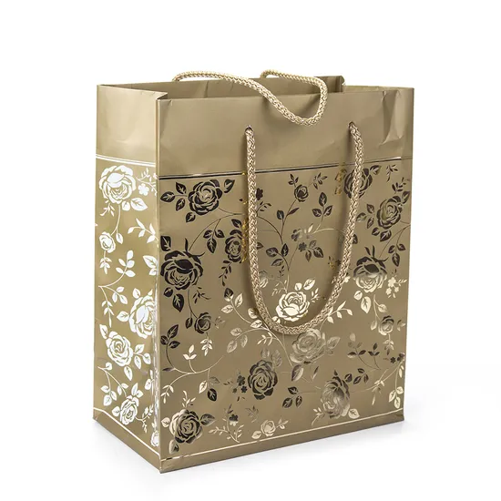 Factory Wholesale Custom Eco-Friendly Twist Handle Luxury Packaging Shopping Gift Paper Bag