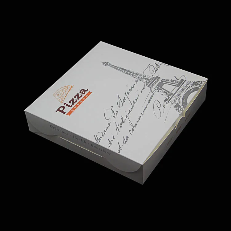 Wholesale Customized Degradable Food Grade Takeaway Disposable Printing Kraft Corrugated Cardboard Paper Pizza Packing Box