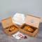 Packag for Sushi Packaging Togo Food Paper Chicken Box Sushi Wok Takeaway Kraft 2compartment Paper Container for Food Box