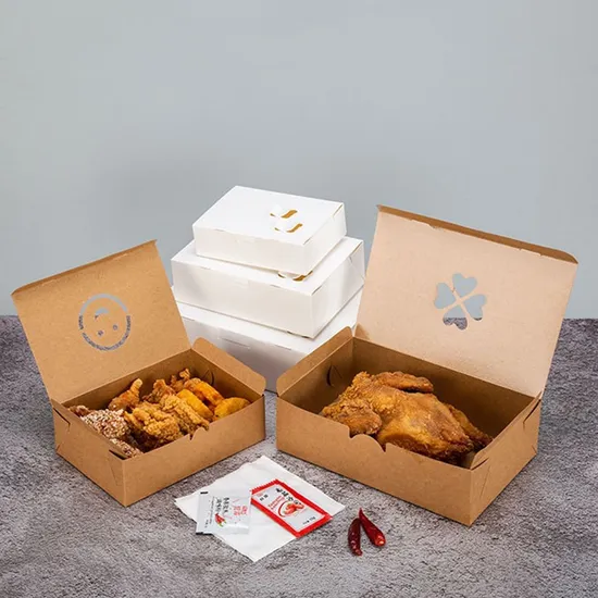 Packag for Sushi Packaging Togo Food Paper Chicken Box Sushi Wok Takeaway Kraft 2compartment Paper Container for Food Box