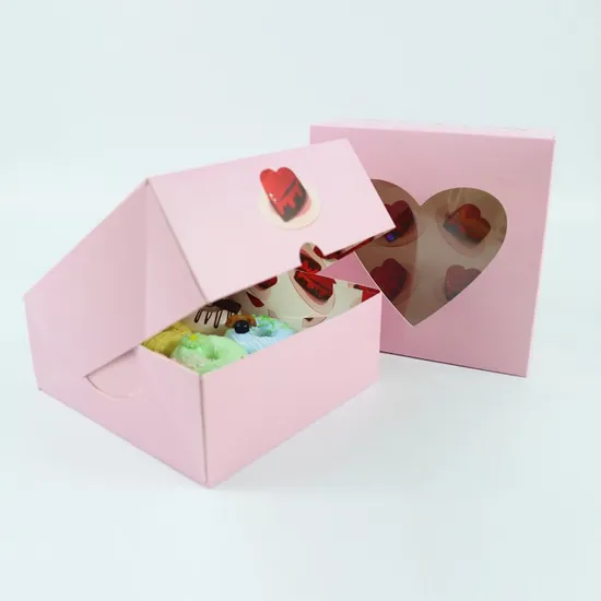 White Paper Bakery Box Square Cardboard Disposable Packaging Cake Box
