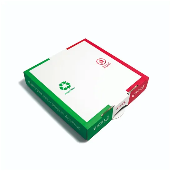 Pizza Box 12′ Kraft Flute Food Packing Pizza Food Packaging Box Pizza Box