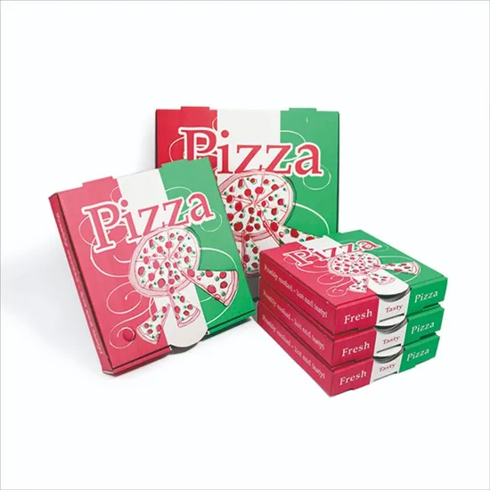 Food Box Custom Logo Portable Thick Recycled Corrugated Delivery Baking Pizza Box