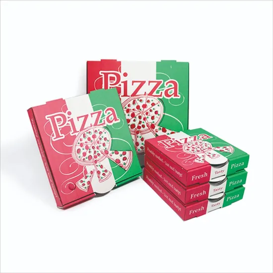 Food Box Custom Logo Portable Thick Recycled Corrugated Delivery Baking Pizza Box