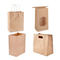 Wholesale Custom Print Transparent Window Square Low Bag Luxury Degradable Packaging Shopping Gift Food Kraft Cardboard Paper Bag with Handle