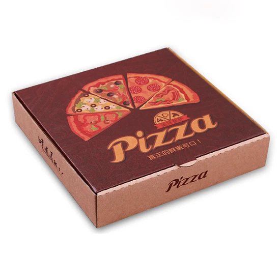 Wholesale Quality Pizza Box Custom Paper Corrugated Board Pizza Box Packaging with Custom Size for Food