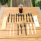 Factory Wholesale Custom Food Grade Disposable Recyclable Eco-Friendly Spoon Fork Plastic Paper Cutlery