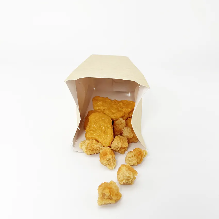 Wholesale Cheap Custom Food Grade Gold Foil Printed Fried Chicken Packaging Boxes for Chicken Wings for Food Use