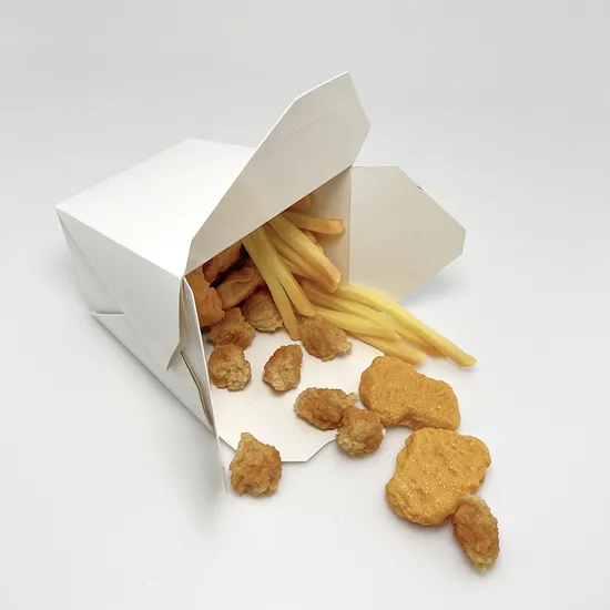 Wholesale Eco-Friendly Disposable Customized Logo Takeaway Sushi Fried Chicken Chip Burger Snack Meal Food Grade Packaging Kraft Cardboard Paper Food Box