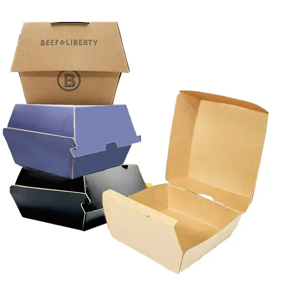 Take out Box for Hamburger Hamburger Paper Box Hamburger Box