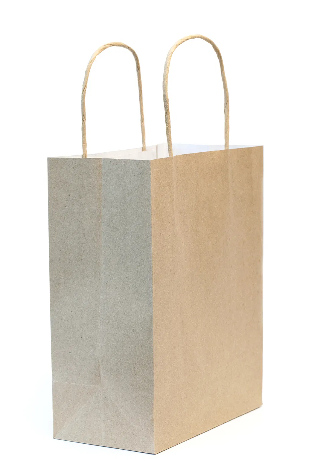 Factory Cheap Wholesale High-Quality Degradable Kraft Paper Food Gift Bag with Handle Custom Colorful Shopping Bags for Shopping Custom Logo