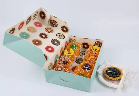 High-End Design Anti-Scratch Customized Cake Gift Paper Box for Afternoon Tea Party